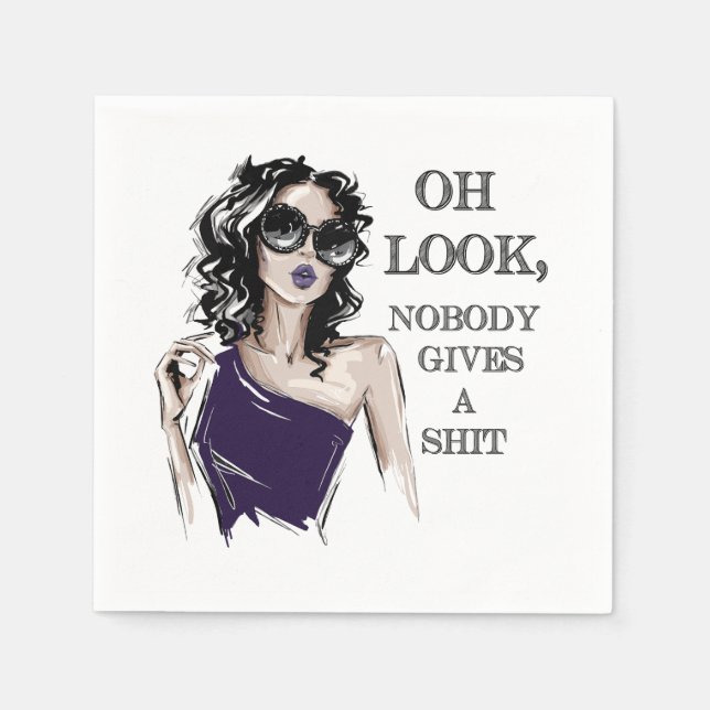 Servilleta De Papel Mira, a nadie le importa (Anverso)