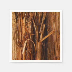 Servilleta De Papel Mira de corteza de madera texturizada de cedro