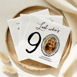 Servilleta De Papel Mira Quién Cumple Noventa Foto Cumpleaños 90