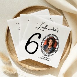 Servilleta De Papel Mira Quién Cumple Sesenta Foto 60 Cumpleaños