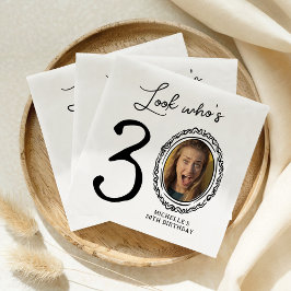 Servilleta De Papel Mira Quién Cumple Treinta Foto Cumpleaños 30