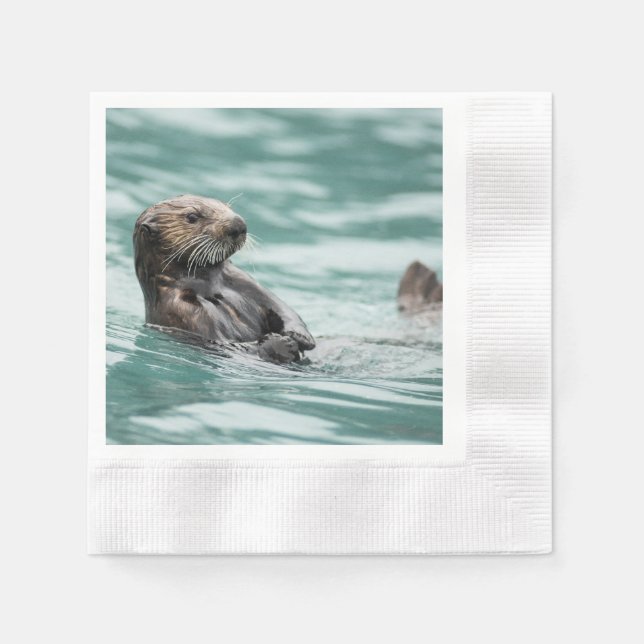Servilleta De Papel Mirando el Otter marino (Anverso)
