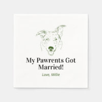 ¡Mis Padres Se Casaron! Aussie Boda Napkins