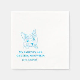 Servilleta De Papel Mis Padres Se Están Metiendo Las Ropas De Boda De 