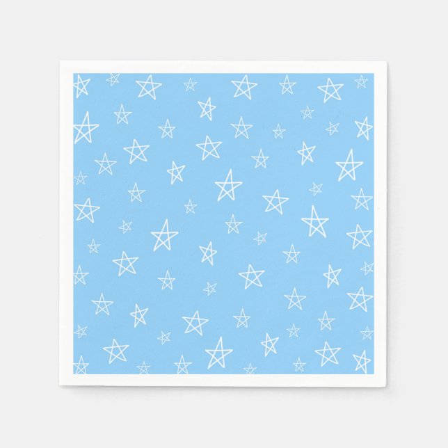 Servilleta De Papel Mis Primeras Estrellas (Azules) (Anverso)