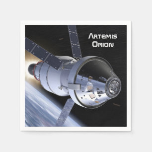 Servilleta De Papel Misión Moon de Artemis Orion SLS