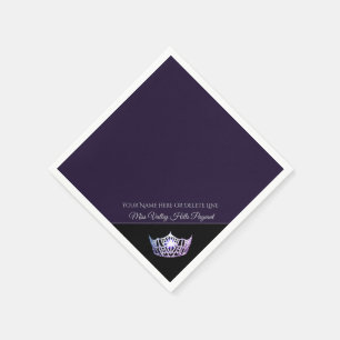 Servilleta De Papel Miss America Lavender Crown Paper Napkins
