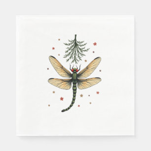 Servilleta De Papel Mistletoe Kiss Dragonfly