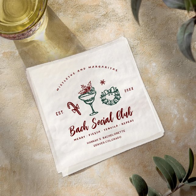 Servilleta De Papel Mistletoe y Margaritas | Soltera de Navidad (Subido por el creador)