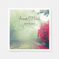 Misty Railroad Tracks Scene Photo Boda Event