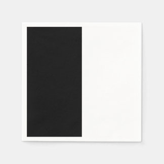 Servilleta De Papel mitad blanca mitad negra, mitad negra mitad blanca