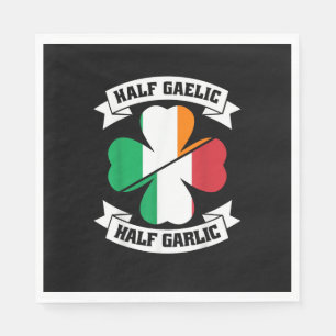 Servilleta De Papel Mitad gaélico italiano irlandés mitad gaélico Sain