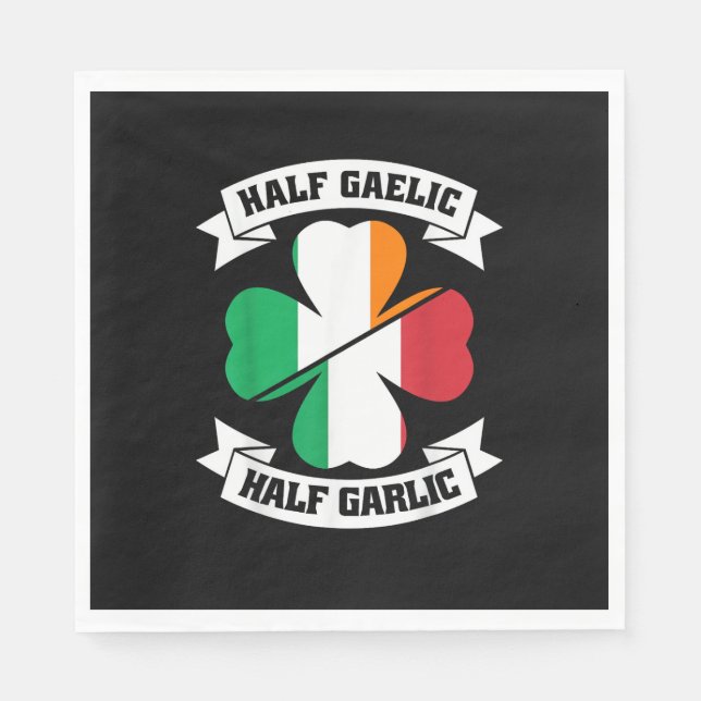 Servilleta De Papel Mitad gaélico italiano irlandés mitad gaélico Sain (Anverso)