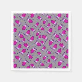 Servilleta De Papel Mitones retro_gray