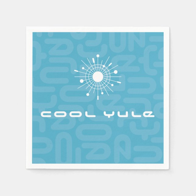 Servilleta De Papel MOD de copo de nieve Sputnik Atómico de Mediados d (Anverso)