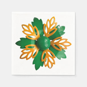 Servilleta De Papel MOD Vintage Flower Brooch Summer Birday Retro