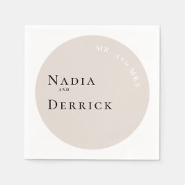 SERVILLETA DE PAPEL MODA BODA CÍRCULO