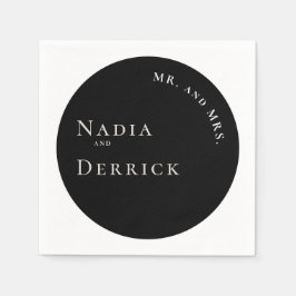 SERVILLETA DE PAPEL MODA BODA CÍRCULO