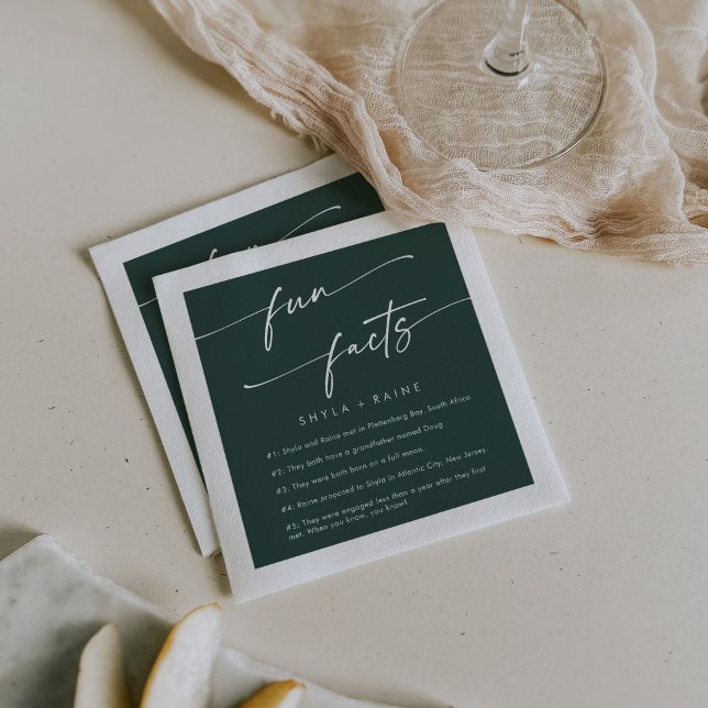 Servilleta De Papel Moda Boho Boda Verde Esmeralda Divertido pañales (Subido por el creador)