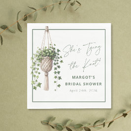 Servilleta De Papel Moda Boho Ducha de novia "Ata el nudo"