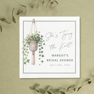 Servilleta De Papel Moda Boho Ducha de novia "Ata el nudo"