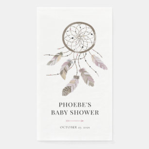 Servilleta De Papel Moda Boho Watercolor Baby Shower