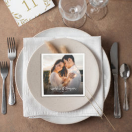 Servilleta De Papel Moda Caligrafía Boda de fotografía de texto sobre 