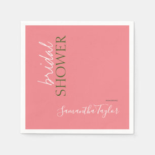 Servilleta De Papel Moda Caligrafía Minimalista ducha de novia