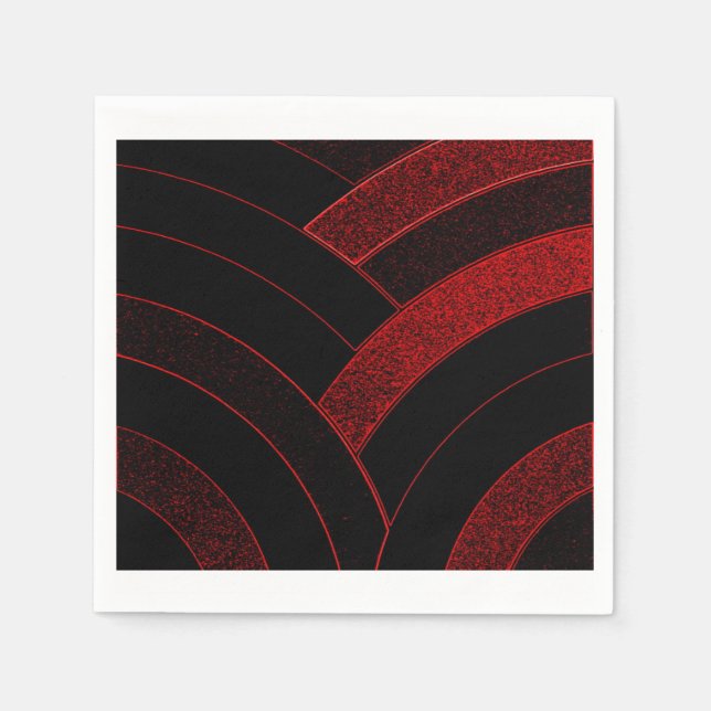 Servilleta De Papel moda chevrons modernos y sofisticados (Anverso)