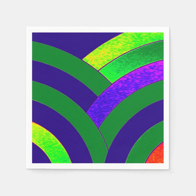 Servilleta De Papel moda chevrons modernos y sofisticados (Anverso)