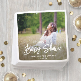 Servilleta De Papel Moda de Baby Shower: fotografía y tipografía de es