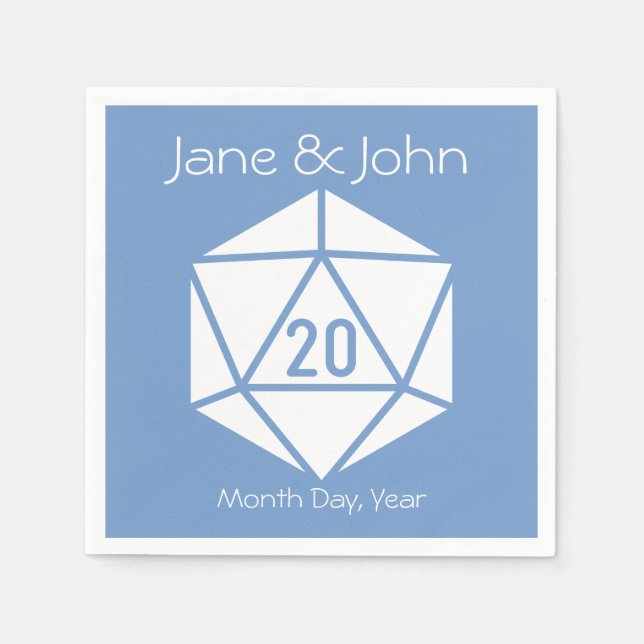 Servilleta De Papel Moda de tabletop en servilletas Periwinkle (Anverso)