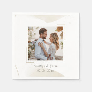 Servilleta De Papel Moda del boda Foto mínima del Personalizado