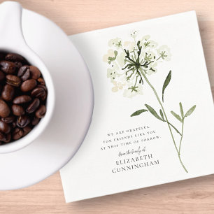 Servilleta De Papel Moda elegante de la flor acuática conmemorativa