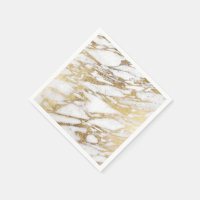 Moda Elegante Patrón de Mármol Blanco y Oro