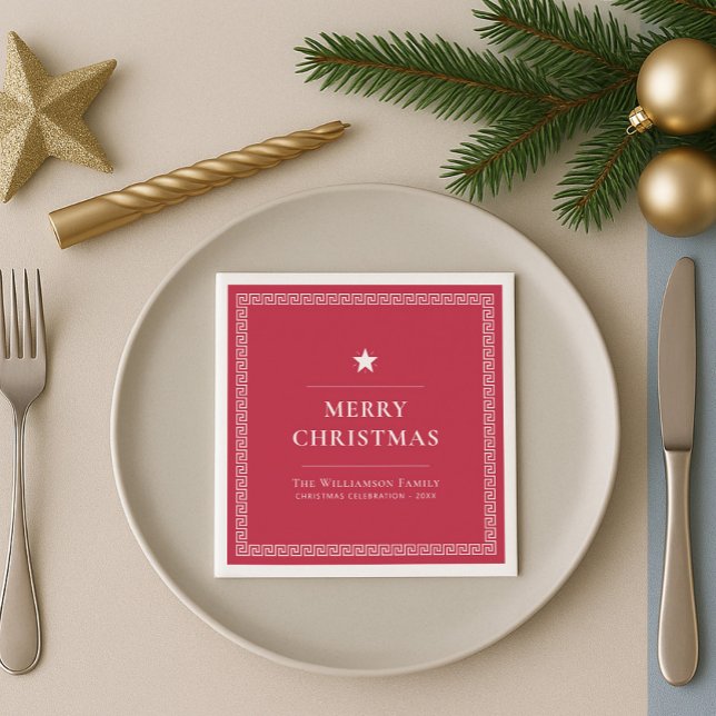 Servilleta De Papel Moda Feliz Navidad Elegante Navidad Moderna Festiv (Subido por el creador)