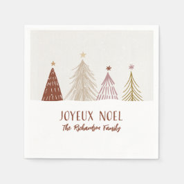 Servilleta De Papel Moda festiva de Navidades Joyeux Noel