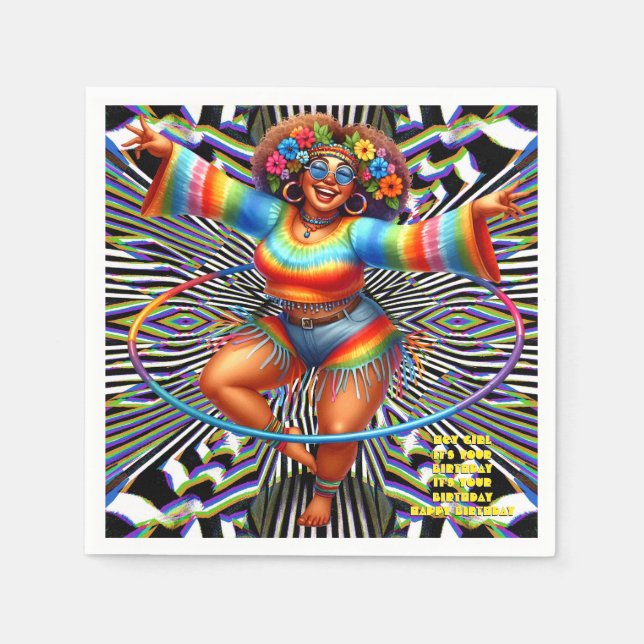 Servilleta De Papel Moda hippie de color Me (Anverso)