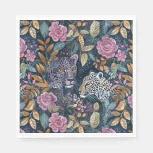 Servilleta De Papel Moda Leopard floral