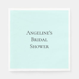 Servilleta De Papel Moda Mint Bridal Shower