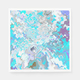 Servilleta De Papel Moda moderna Aqua Blue Luncheon Paper Napkins