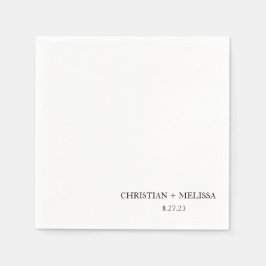 Servilleta De Papel Moda moderna boda personalizada Napkin