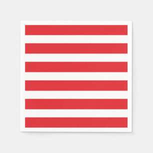Servilleta De Papel Moda moderna Red Stripe Fiestas Napkins