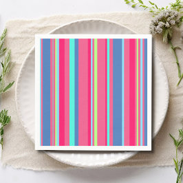 Servilleta De Papel Moda Moderno Girly Candy Stripe
