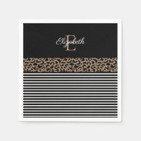 Moda Monograma Leopardo Imprimir