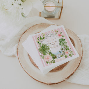 Servilleta De Papel Moda Retro Palm Springs   Baby Shower