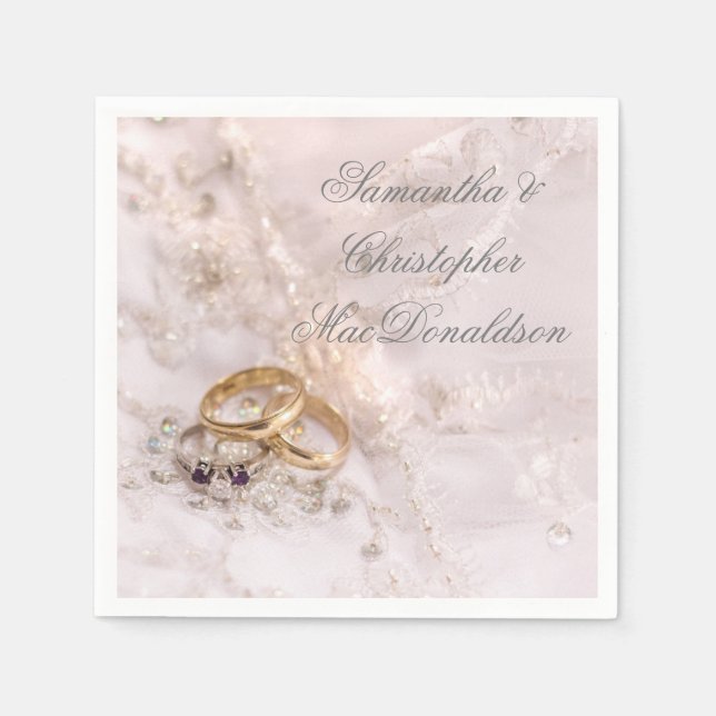 Servilleta De Papel Moda romántica elegante (Anverso)