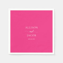 Servilleta De Papel Moda Ropa Boda rosa