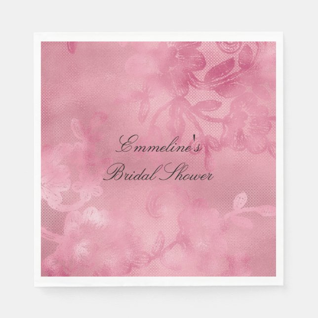 Servilleta De Papel Moda Rosa Lace (Anverso)