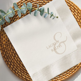 Servilleta De Papel Moda y elegante Boda de guión de tazas